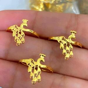 Stampd Gold Peacock Rings